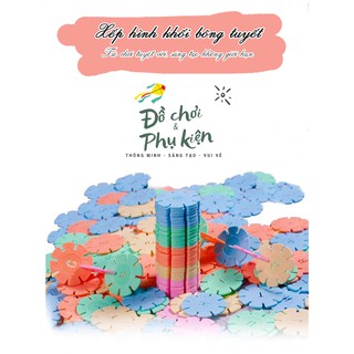 Đồ chơi Xếp hình lắp ghép hình bông hoa cho bé [ Loại to đường kính 4,3 cm]