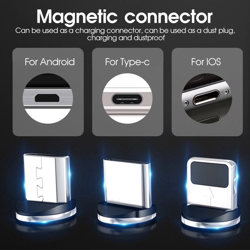 Đầu cắm từ tính cho cáp sạc nhanh thiết bị iPhone Android chất lượng cao