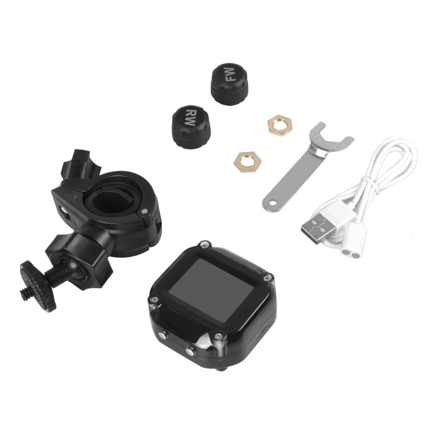 Bộ Cảm biến áp suất lốp xe máy TPMS sạc nam châm / xe phân khối lớn BỘ CẢNH BÁO ÁP SUẤT VỎ XE
