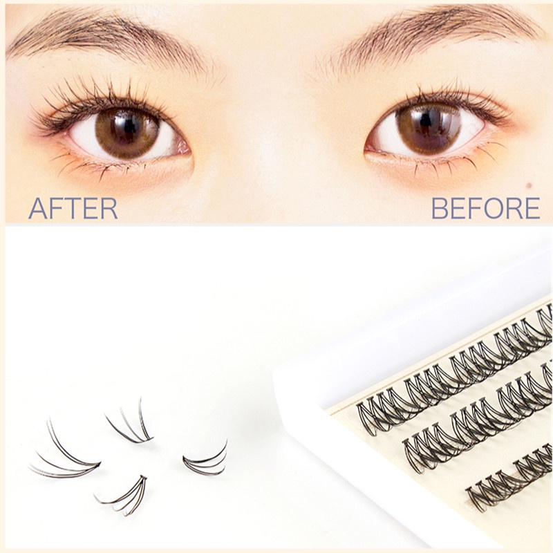 Hộp 120 cụm lông mi giả SEVICH cong tự nhiên