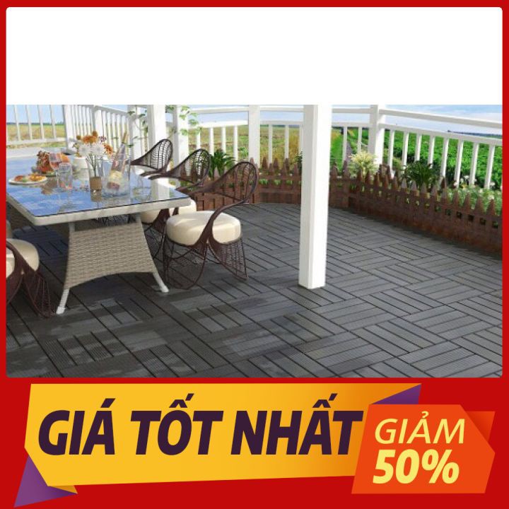 [SIÊU SỐC] Tấm nhựa lót sàn ban công ❣️ XẢ  KHO ❣️ miếng nhựa giả gỗ trang trí ban công chống trơn trượt an toàn