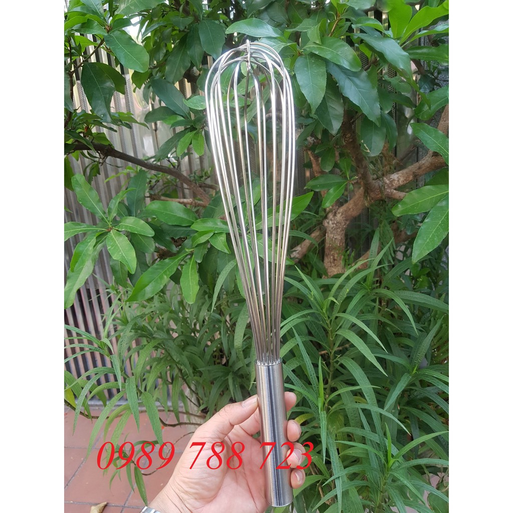 Phới Lồng Đánh Trứng Cầm Tay Inox 25cm/30cm/40cm Đánh trứng, đánh kem, đánh bột, quấy trà sữa