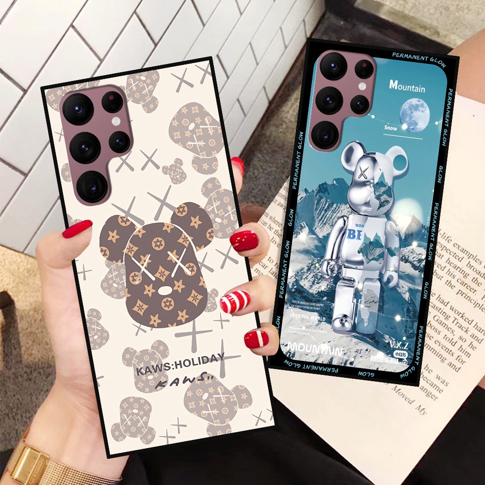 Ốp lưng Samsung S22 5G / S22 Plus 5G / S22+ 5G / S22 Ultra 5G in hình họa tiết Mountain, Be@rbrick dễ thương (T13 - T18)