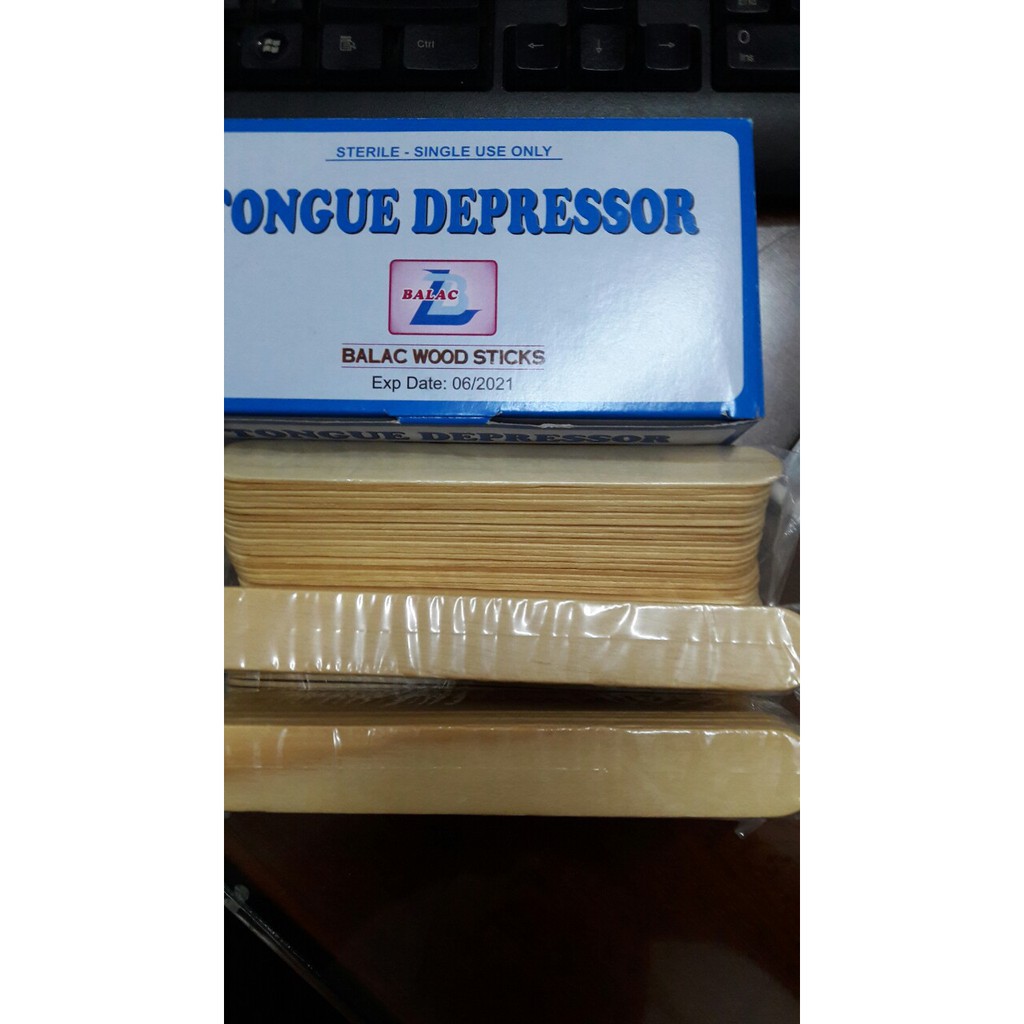 Hộp 100 cây đè lưỡi gỗ