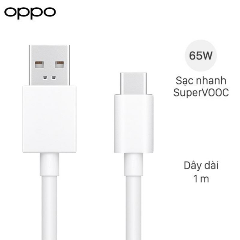Bộ sạc chính hãng 18-20-30-33-65w Oppo/Realme: củ sạc và cáp  hỗ trợ công nghệ Dart, VOOC cho Oppo, Realme, Oneplus