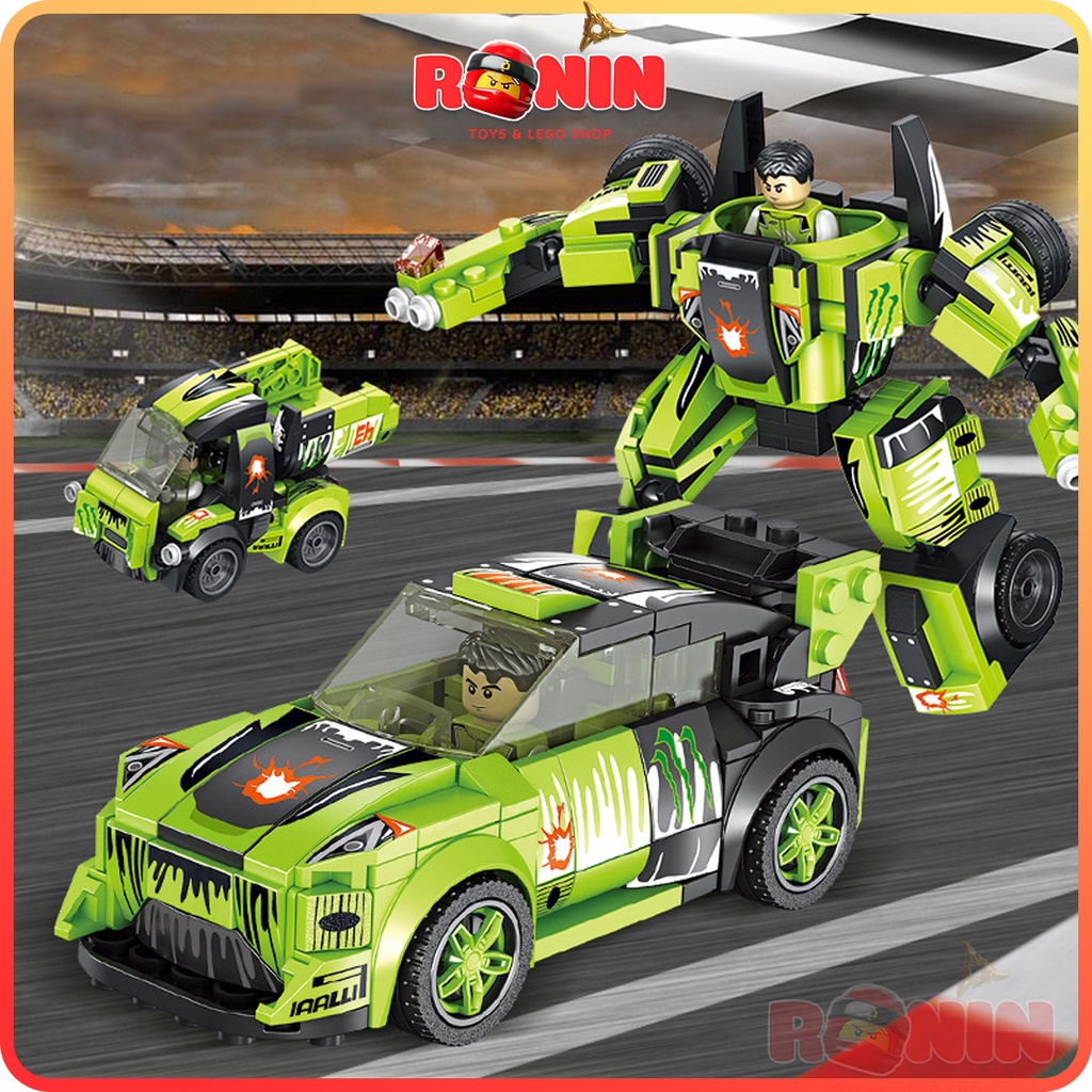 Bộ Đồ Chơi Lắp Ráp Lego Xe Ô Tô 3T1 / Ô Tô Biến Hình Robot Racing Car 3