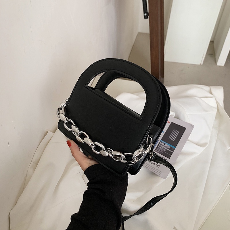 Túi đeo vai IELGY dáng vuông nhỏ phối xích thiết kế thời trang cao cấp cho nữ