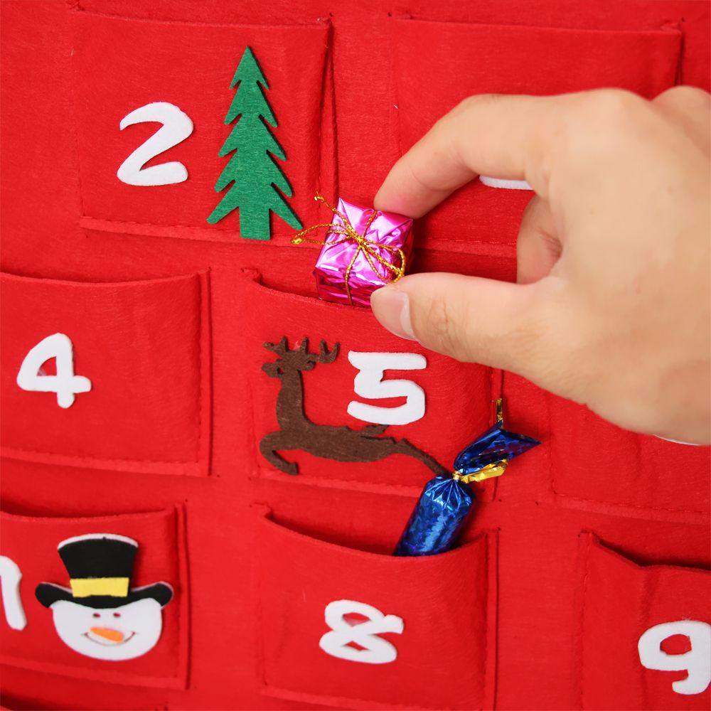 PINEVN Lịch Treo Tường Bằng Vải Không Dệt Chất Lượng Cao Trang Trí Giáng Sinh