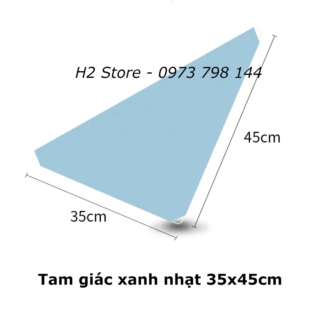 Bán lẻ tấm nhựa tam giác 45x35cm lắp ráp tủ quần áo, chuồng quây chó mèo, kệ để đồ ( tặng 2 chốt/ tấm)