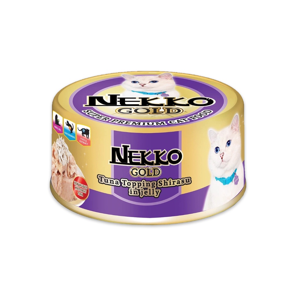 Pate cho mèo Nekko Gold, Pate cho mèo Nekko Thái Lan lon 85gr