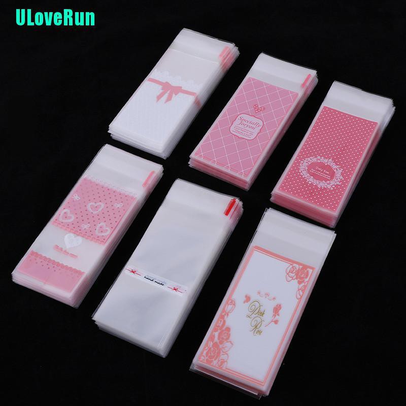 Set 100 Túi Nhựa Mini Tự Dính Dùng Để Đựng Bánh Quy Tiện Lợi