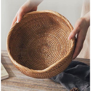Rổ Mây Đựng Hoa Quả Rất Đẹp, Rất Bền - Mây Tự Nhiên 100%  Đan Thủ Công ( Nhiều Kích Thước )