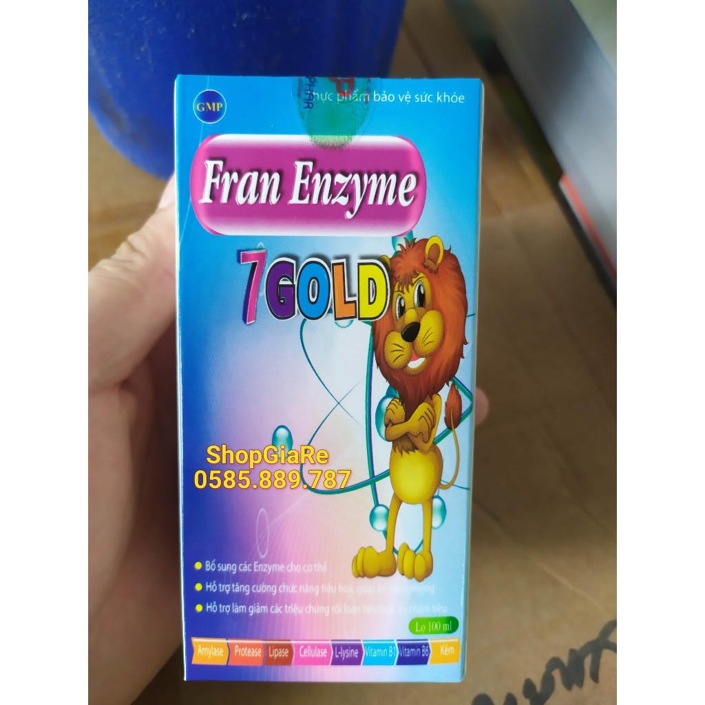 Fran Enzyme 7 gold cân hằng hệ vi sinh đường ruột, giảm rối loạn tiêu hóa, tăng cường sức đề kháng, đi ngoài