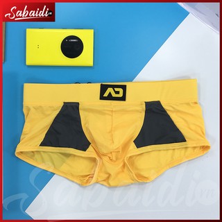 Quần lót nam boxer addicted vàng phối xám
