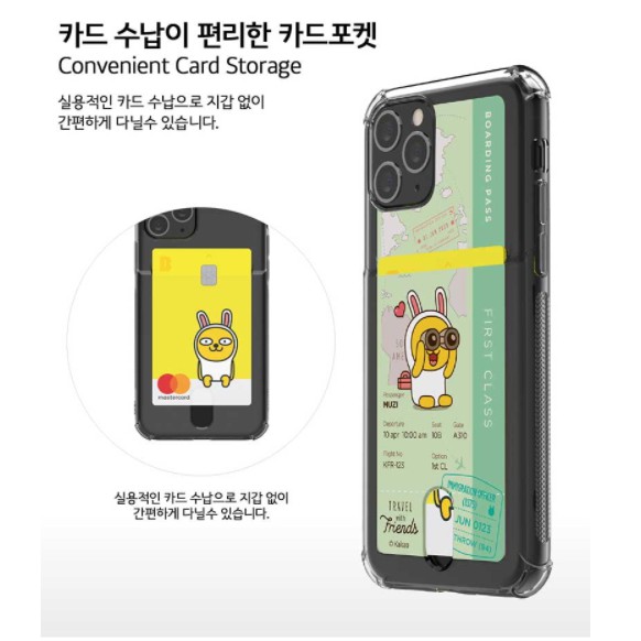 Ốp Điện Thoại Trong Suốt Họa Tiết kakao friends Cho iphone15 / 14 / 13}