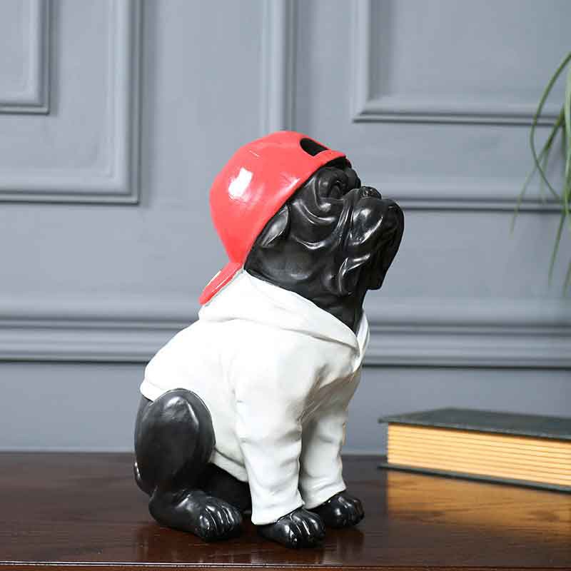 Tượng Con Chó Mặt Xệ Cool Ngầu, Hiphop - tượng trang trí, trang trí để bàn, quà tặng decor