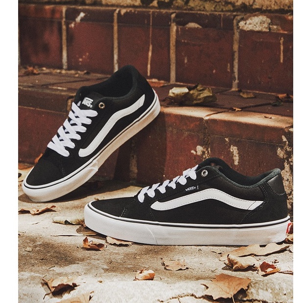 Giày Thể Thao Vans Faulkner Cổ Thấp Màu Đen Mỹ Cổ Điển Thời Trang Cho Nam-183