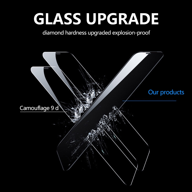 Kính Cường Lực 18D Bảo Vệ Màn Hình Cho iPhone 14 13 12 11 Pro Max Mini XR XS Max 8 7 6 6S Plus + SE 2020 Sự Bảo Vệ