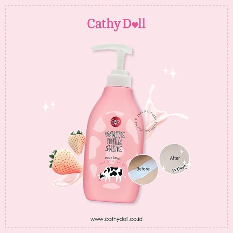 Sữa Tắm Làm Sạch Dưỡng Da Trắng Mịn Cathy Doll White Milk Shine Body Bath Cream 450ml