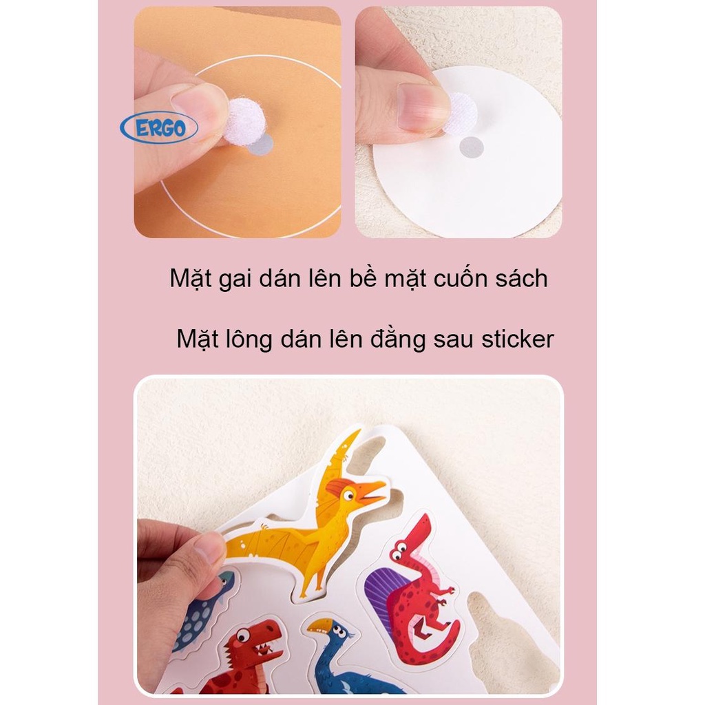 Học liệu bóc dán Montessori giáo dục sớm, luyện trí thông minh và sự tìm toi khám phá