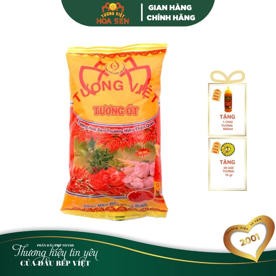 Tương Ớt Gói 500g - Tương Việt Hoa Sen