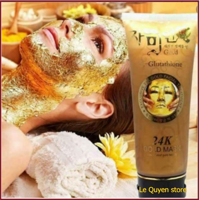 [CHÍNH HÃNG] 🍒 Mặt Nạ Trắng Da 🍒 Mặt nạ gel lột trắng da dát vàng 24k Hàn Quốc 🍒 Gold Mask L-Glutathione