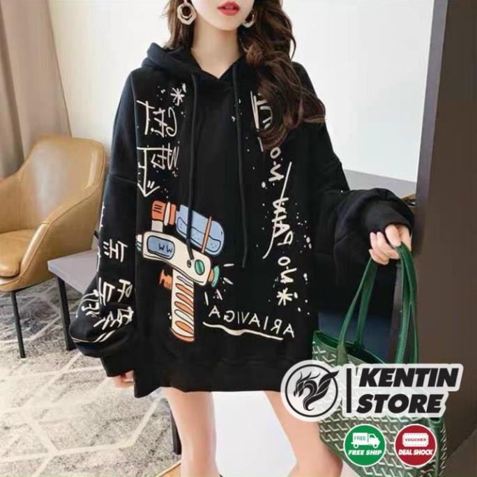Áo khoác hoodie chống rét cho các căp đôi in hình Tàu vũ trụ chất Nỉ Unisex Form rộng Ulzzang KENTIN | BigBuy360 - bigbuy360.vn