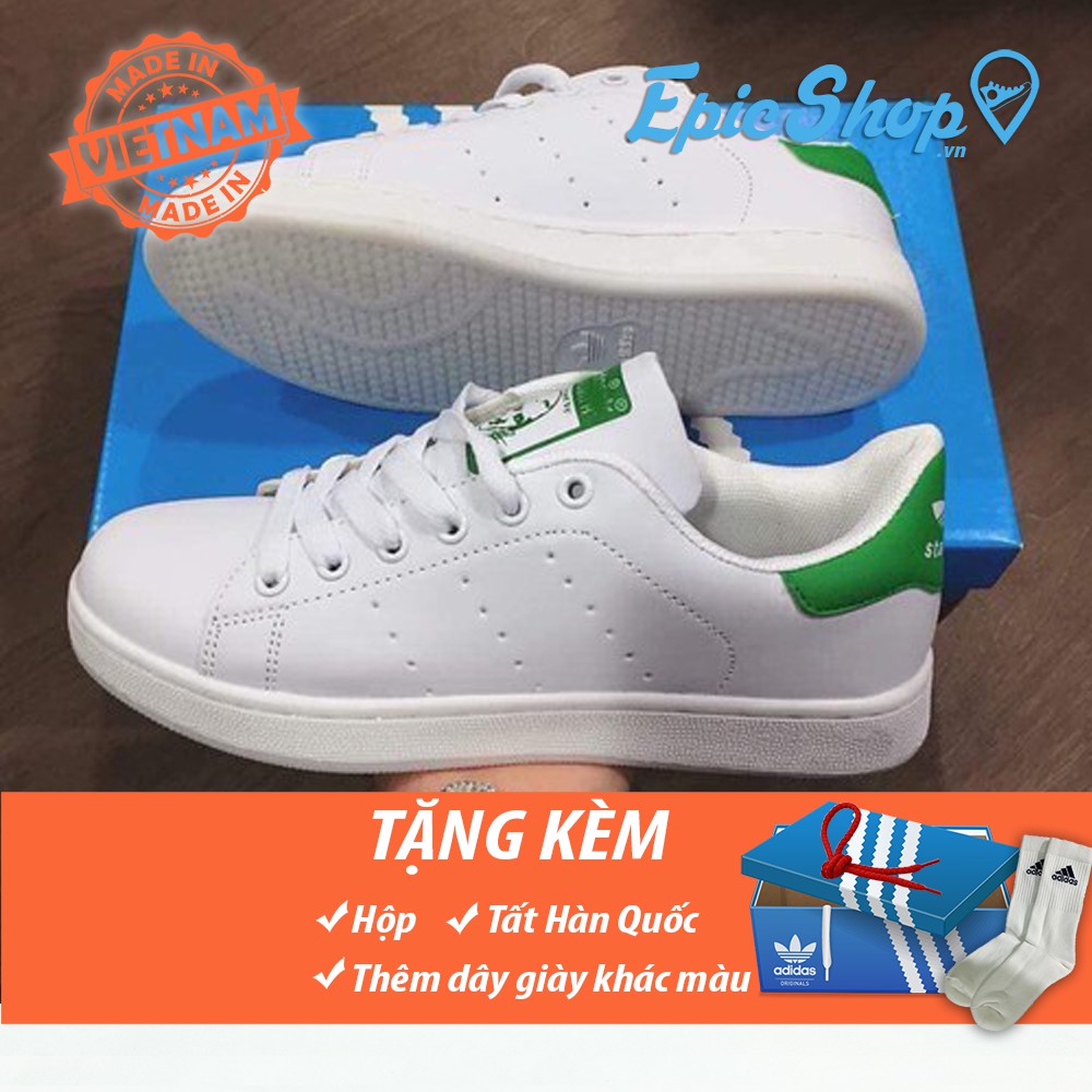 Giày Stan Smith gót xanh nam nữ giá rẻ