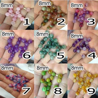 đá phong thủy 2 bảng màu ( bảng 1 ) [ 8mm / 1 dây = 50 hạt = 40k ] MUA NHIỀU GIẢM GIÁ