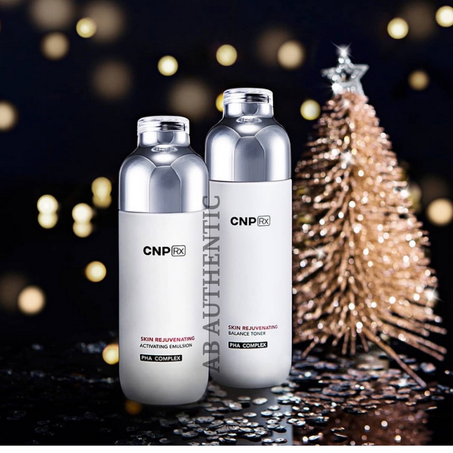 Cặp nước hoa hồng và sữa dưỡng CNP Rx Skin Rejuvenating PHA Complex 20ml - AB AUTHENTIC