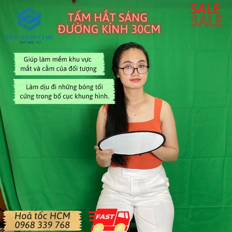 Tấm phản quang, tấm hắt sáng kích thước 30cm và 110cm
