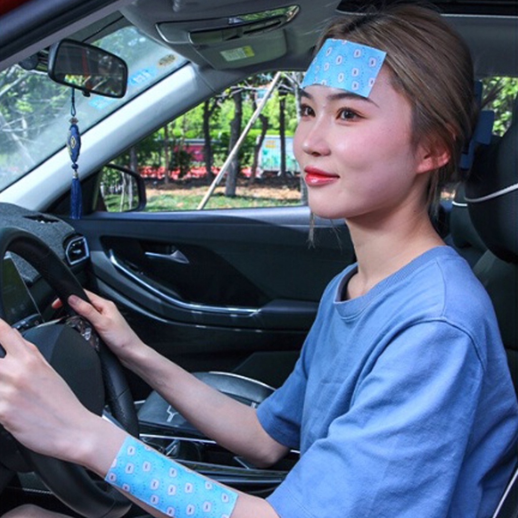 Đệm Gel Làm Mát Bằng Vải Không Dệt In Hoạt Hình Hydrogel Dùng Một Lần