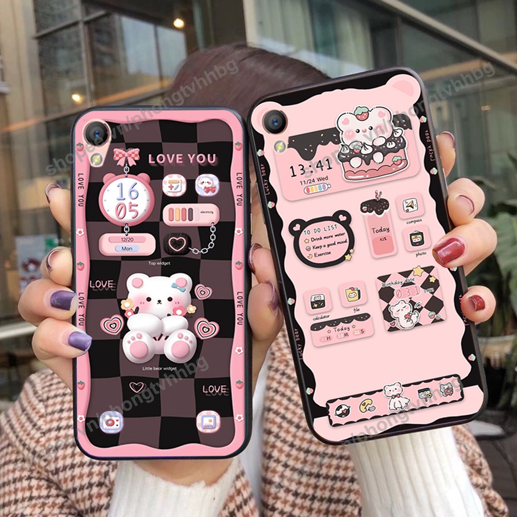 Ốp lưng Oppo A35 / F1 / A37 / Neo 9 / F1 Plus gấu,thỏ trắng , đồng hồ dễ thương cute cực đẹp