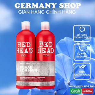 Cặp dầu gội bed head tigi urban antidotes resurrection 750ml