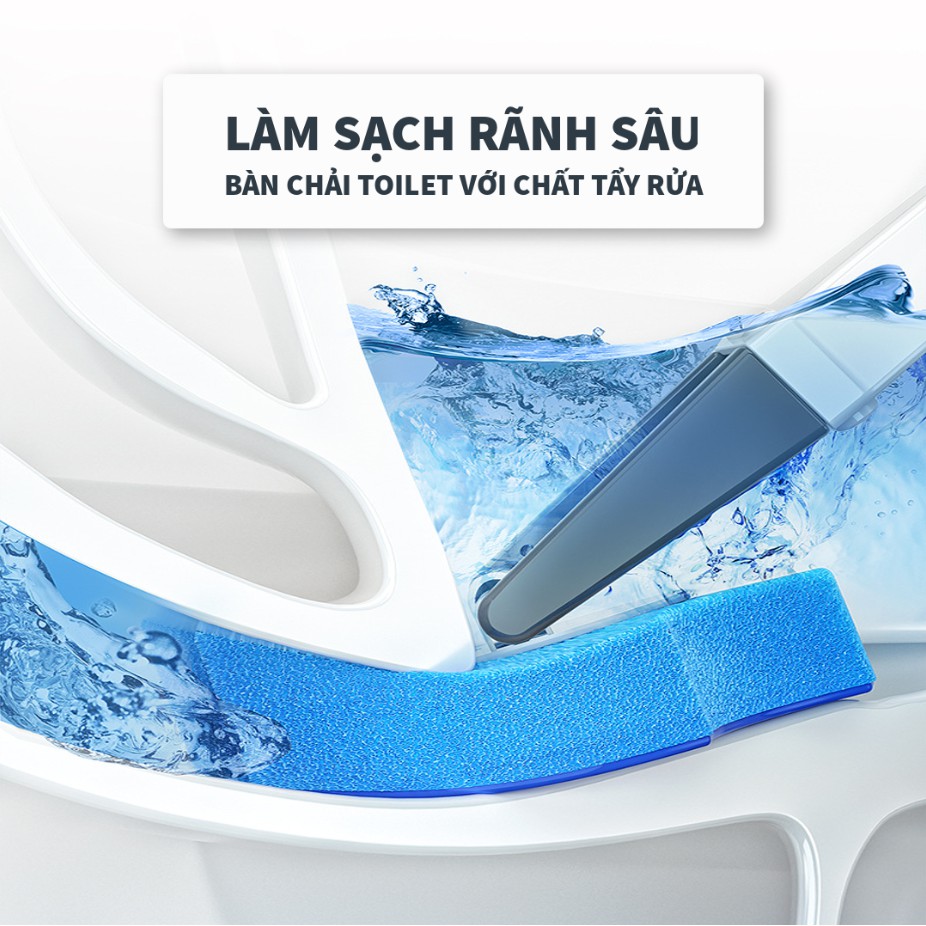 BỘ BÀN CHẢI CỌ NHÀ VỆ SINH DÙNG 1 LẦN, ĐẦU CHẢI THAY THẾ, ĐỘT PHÁ THẾ HỆ MỚI