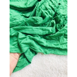 vải thun cotton lụa 2c màu xanh