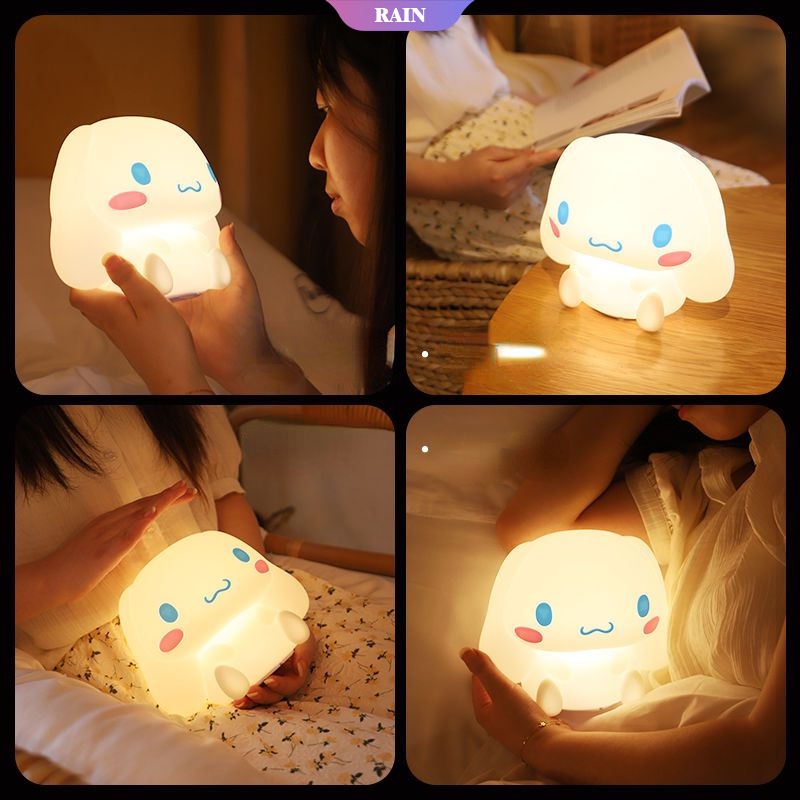 Đèn Ngủ Nhỏ Mềm Mại Hình Sanrio Cinnamoroll Dễ Thương Dùng Trang Trí Phòng Ngủ