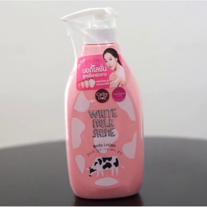 Sữa dưỡng thể sữa bò Cathy Doll White Milk Shine Body Lotion 450ml làm trắng, săn chắc da Mama Baby VN