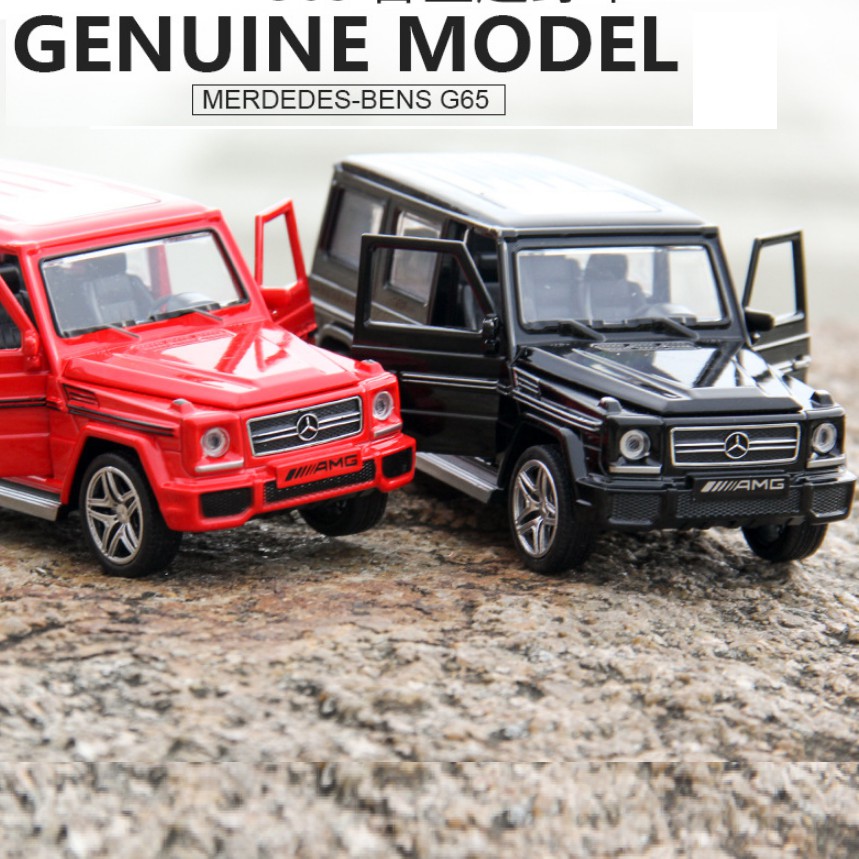 Xe mô hình Mercedes AMG G65 tỉ lệ 1:32 bằng kim loại có âm thanh và đèn đồ chơi trẻ em