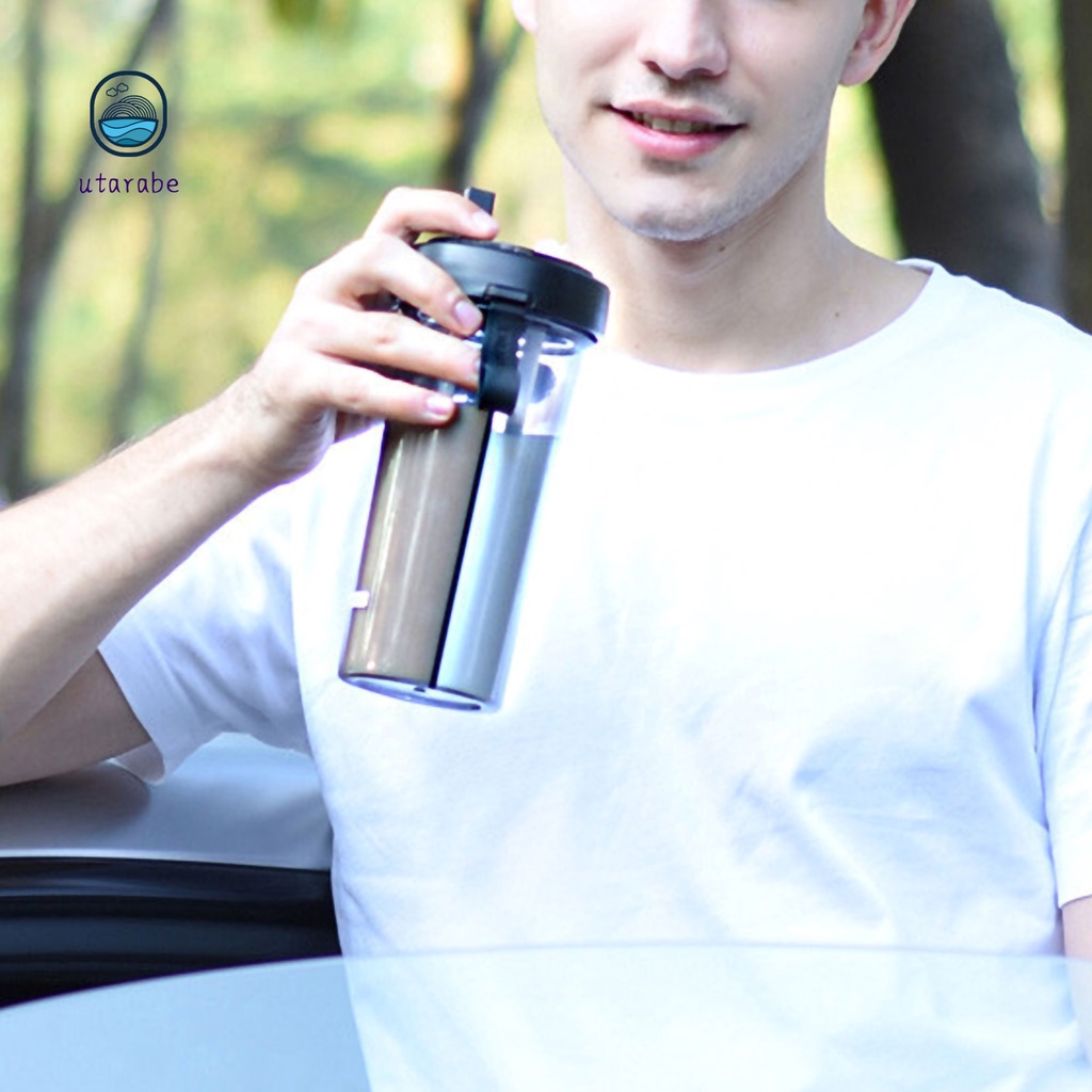 Bình nước có hai ngăn ống hút 420/600ml