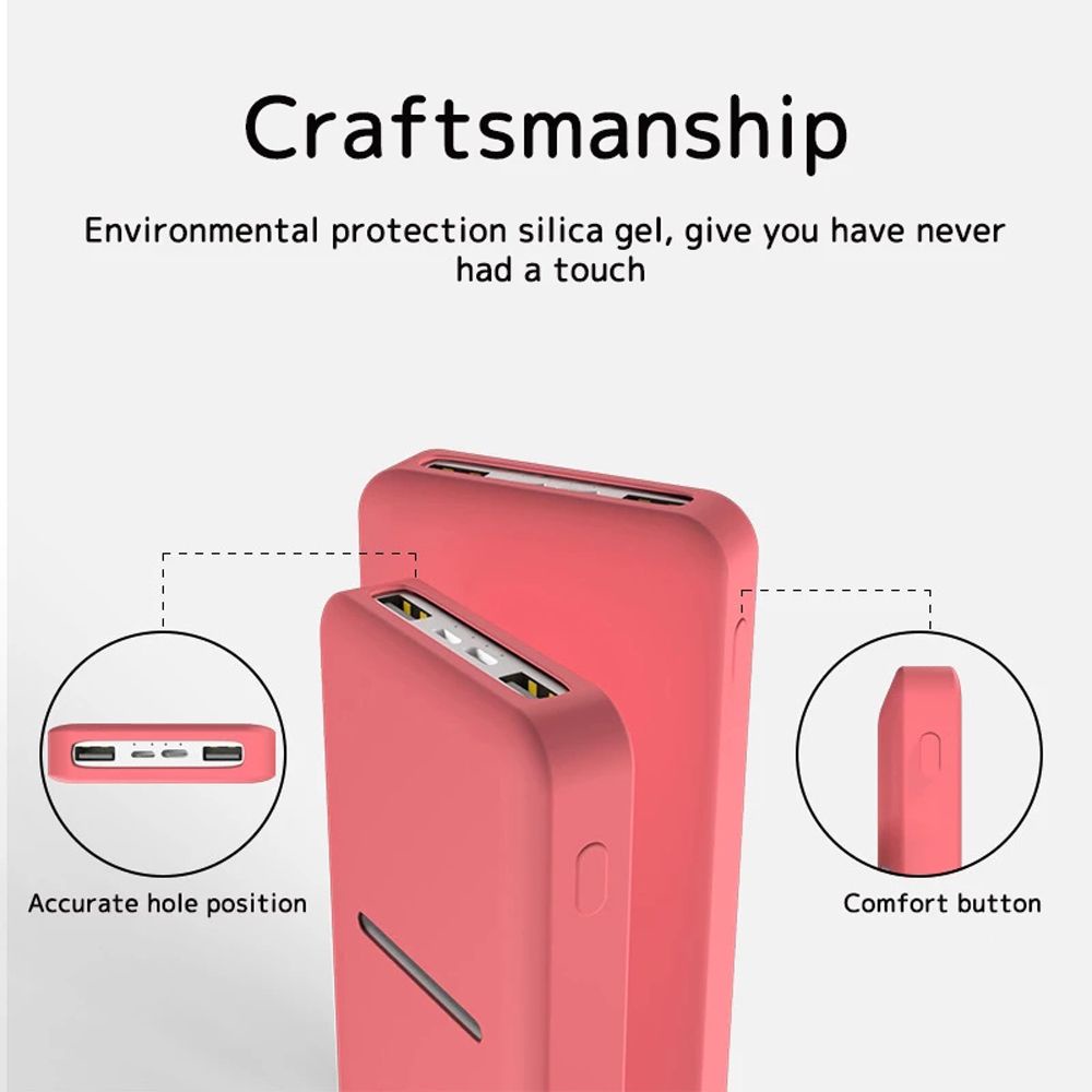 Vỏ bọc pin sạc dự phòng BERNARDO PB200LZM bằng silicon chống bụi bẩn thích hợp cho Redmi 20000mah 10000mah Xiaomi