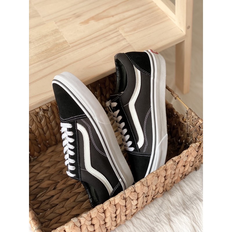 Giày Sneaker Nam, Giày Vans [REAL] Old Skool Black White cho nam nữ | BigBuy360 - bigbuy360.vn