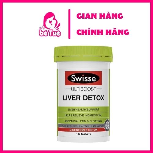 VIÊN UỐNG BỔ GAN VÀ GIẢI ĐỘC GAN SWISSE LIVER DETOX 120 VIÊN