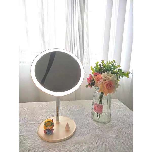 Gương trang điểm có đèn LED Pinktop chính hãng