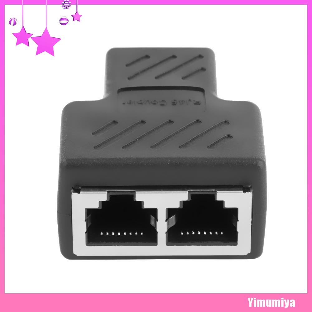 Đầu chuyển đổi từ 1 sang 2 cổng RJ45 mạng LAN chất lượng