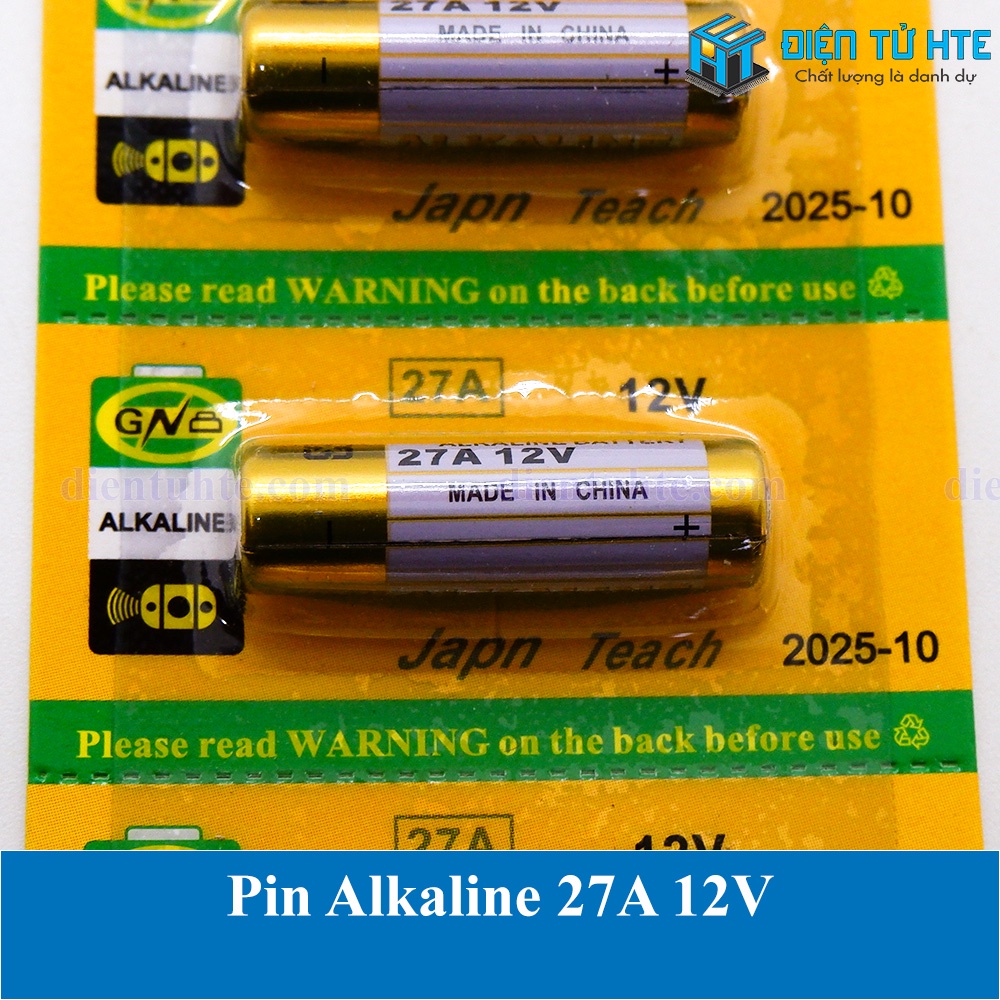 Pin Remote RF GN 23A  27A 12V Alkaline (Trong vỉ)