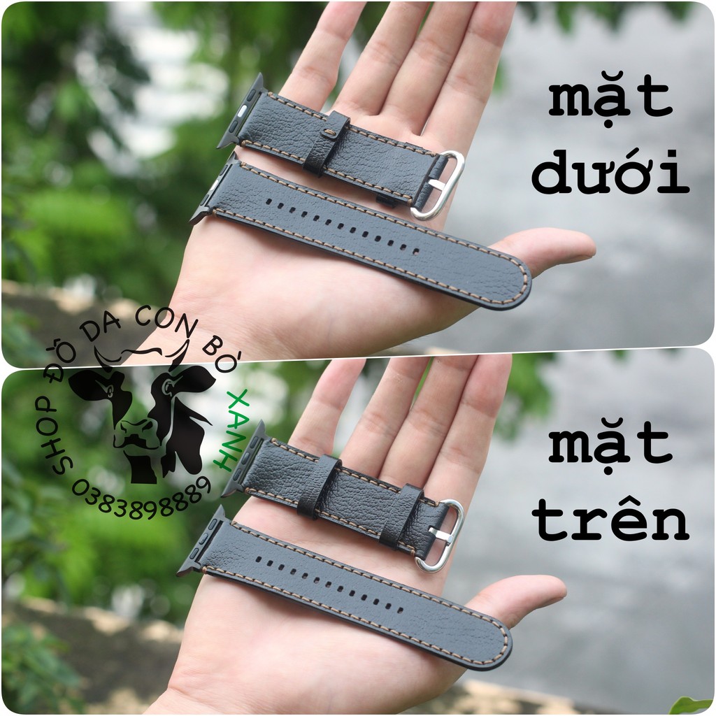 Dây đeo Apple Watch mẫu da thời trang, trẻ trung, thiết kế trang nhã (đủ size)