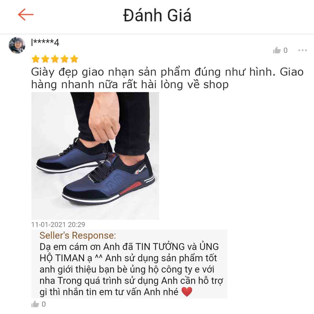 Giày thể thao nam sneaker cổ cao chất liệu da màu đen đế cao cao cấp độn đế đẹp bảo hành 5 năm LV09 TIMAN