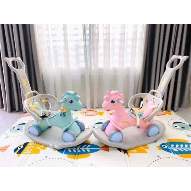 Ngựa bập bênh 2in1