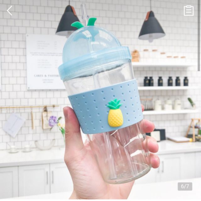 LY NƯỚC HOẠ TIẾT TRÁI CÂY / BÌNH NƯỚC CUTE